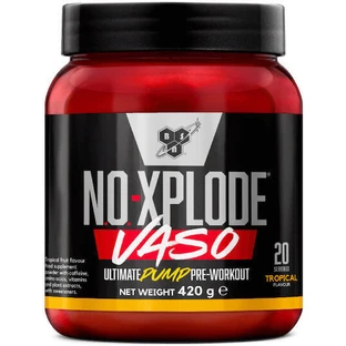 BSN N.O. Xplode Vase Pre Workout Supplement 420gr Tropical - Тропический