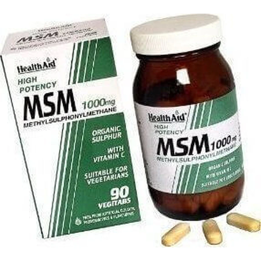 Health Aid MSM Добавка для здоров'я суглобів та кісток для чоловіків 90 таб.: ціни та характеристики