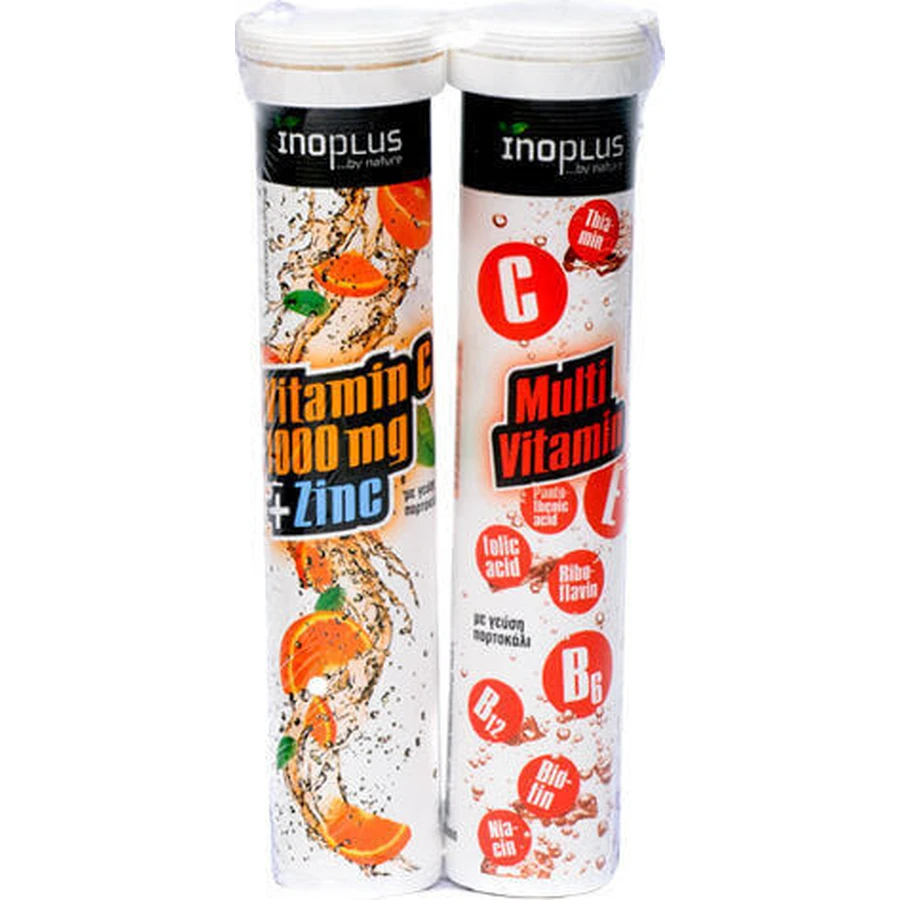 Ino Plus Vitamin C 1000mg + Zinc & Multi Vitamin Мультивитамины для энергии и укрепления иммунной системы 40 табл. eff: цены и характеристики