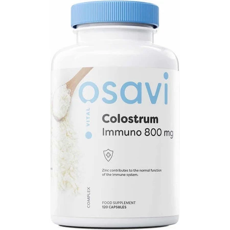 Osavi Vital Vital Colostrum Immuno 800 мг Імунна добавка для підвищення імунітету 120 капс.: ціни та характеристики