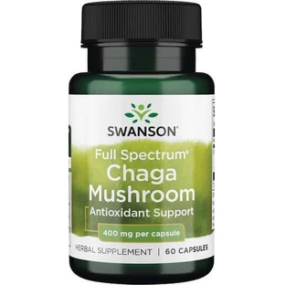 Swanson Full Spectrum Chaga Mushroom 400mg 60 caps