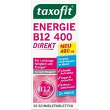Taxofit Energy B12 Вітамін для здоров'я нервової системи 400мкг Полуниця 30 таблеток