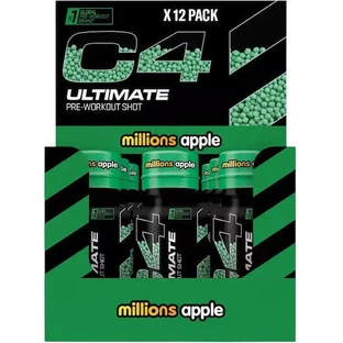 Cellucor C4 Ultimate Pre Workout Supplement 12 x 5ml Millions Apple