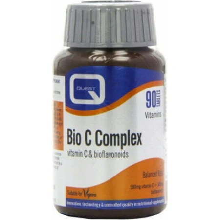 Quest Bio C Complex Vitamin C 500mg & Bioflavonoids Vitamin for Immune Support, Skin & Antioxidant Action 500mg 90 Tablets: цены и характеристики
