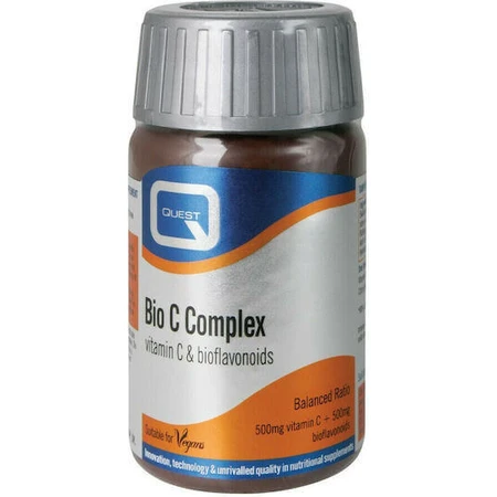 Quest Bio C Complex Vitamin C 500mg & Bioflavonoids Vitamin for Immune Support, Skin & Antioxidant Action 500mg 90 Tablets: цены и характеристики