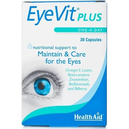 Спеціальна дієтична добавка Health Aid Eyevit Plus 30 капс.: ціни та характеристики