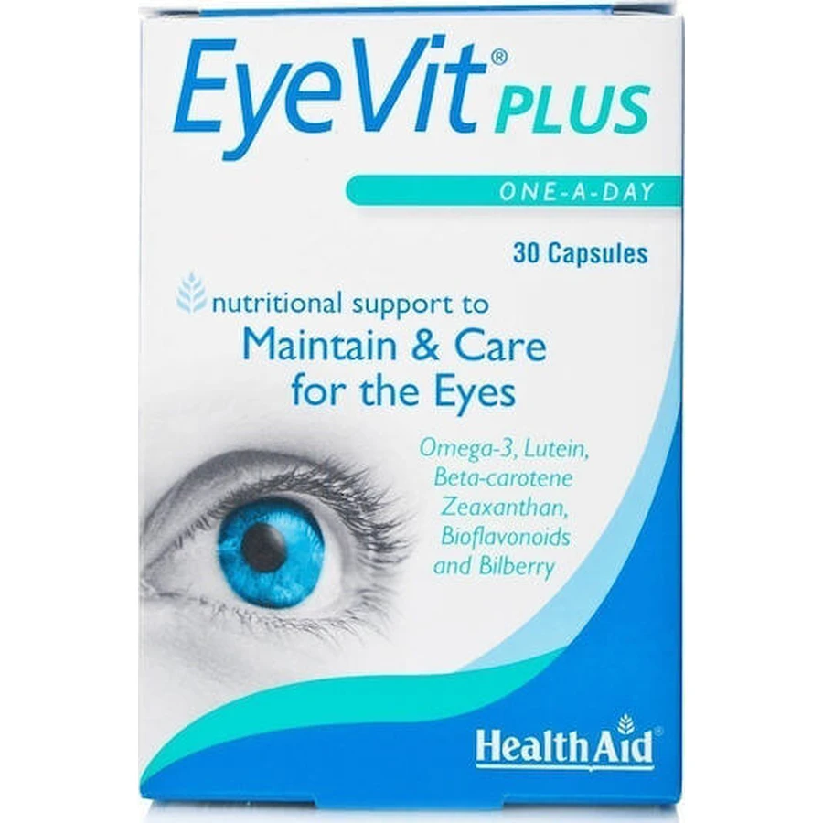 Спеціальна дієтична добавка Health Aid Eyevit Plus 30 капс.: ціни та характеристики