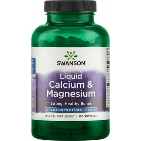 Swanson Liquid Calcium & Magnesium Соотношение кальция и магния 2:1: цены и характеристики