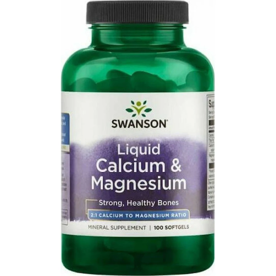 Swanson Liquid Calcium & Magnesium Соотношение кальция и магния 2:1: цены и характеристики