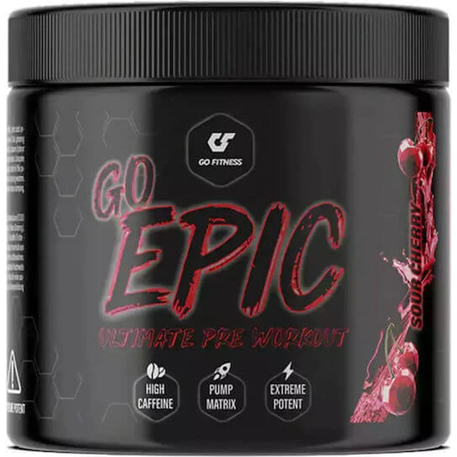 Go Fitness GO Epic 6мг передтренувальна добавка 260гр Гірка вишня: ціни та характеристики
