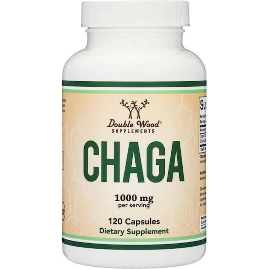 Double Wood Chaga 1000 мг Иммуноукрепляющая добавка 120 капс: цены и характеристики