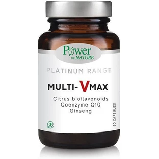 Полівітамінний мультивітамінний комплекс Power Of Nature Platinum Range Multi-Vmax для підвищення енергії та імунітету 100 мг 30 капс.