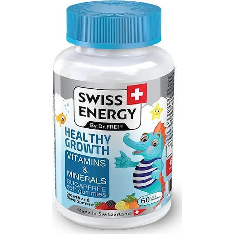 Swiss Energy Healthy Growth Мультивитамины для энергии 60 желейных конфет: цены и характеристики