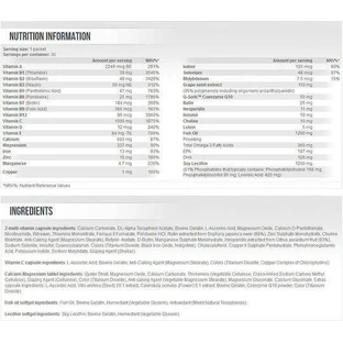 Мультивитамины Scitec Nutrition Multi Pro Plus для поддержания энергии, иммунной и нервной систем 30 x 1 пакетик