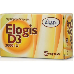 Elogis Pharma Витамин D3 для укрепления иммунной системы и здоровья яиц 2000iu 60 капс
