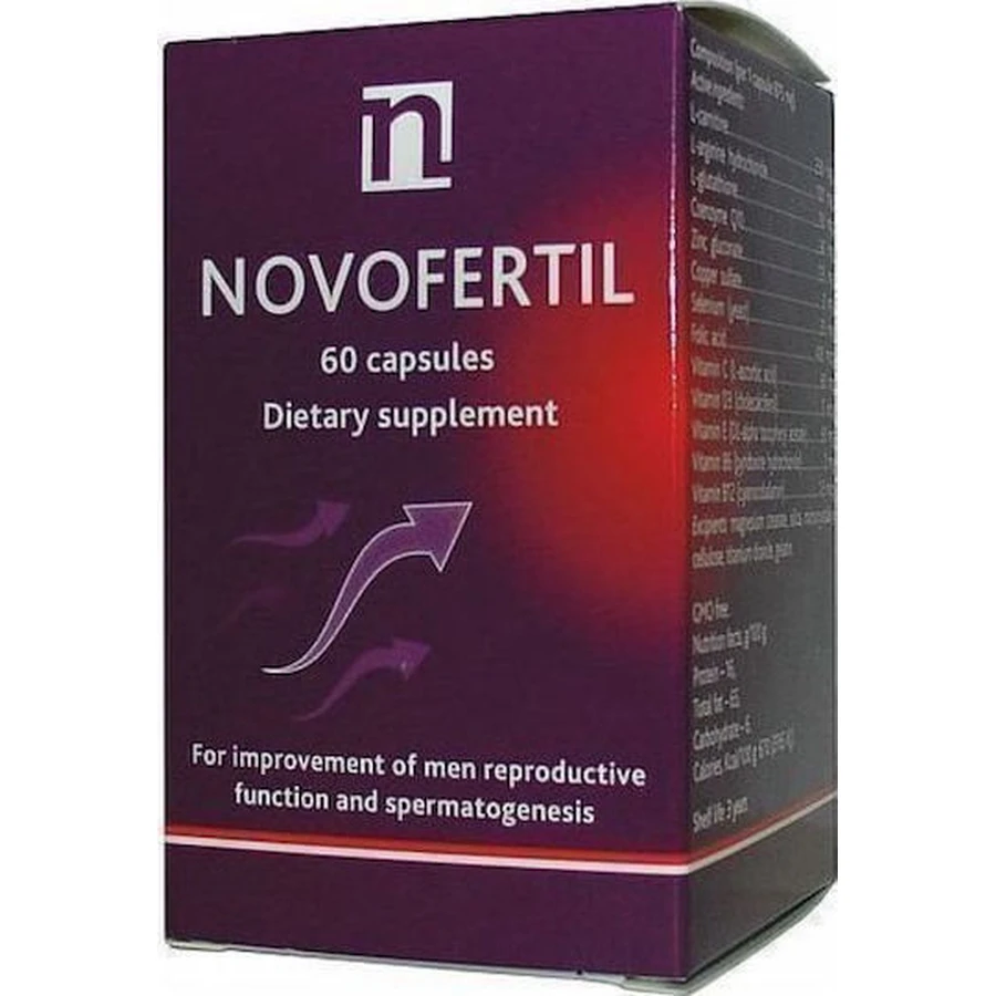 Elogis Pharma Novofertil Добавка для підвищення тестостерону 60 капс.: ціни та характеристики