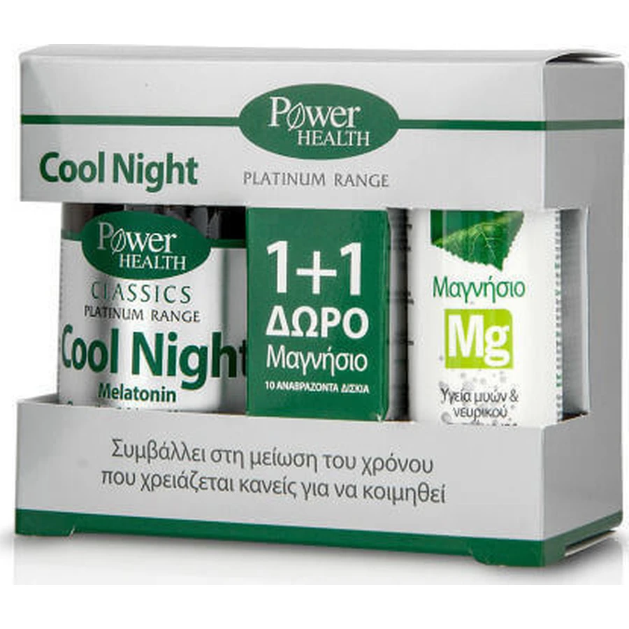 Power Health Classics Platinum Cool Night & Magnesium Sleep Supplement 10 tabs eff 30 caps: цены и характеристики