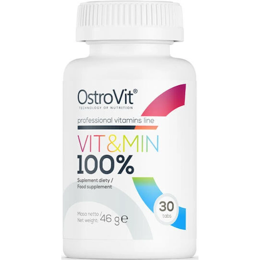 OstroVit 100% Vit & Min Мультивитамины для укрепления иммунной системы, нервной системы и кожи 30 таблеток: цены и характеристики