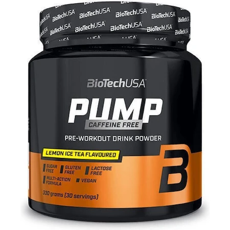 Biotech USA Pump Caffeine Free Специальная диетическая добавка без кофеина 330 гр Лимонный чай со льдом: цены и характеристики