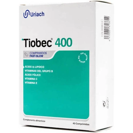 Диетическая добавка Uriach Tiobec 400 мг таблетки №40: цены и характеристики