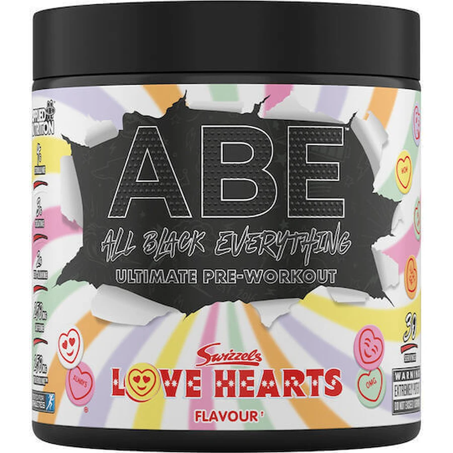 Прикладне харчування Abe All Black Everything Предтреніровочная добавка 375гр 30 порцій Lovehearts: ціни та характеристики