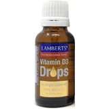 Вітамінні краплі Lamberts Vitamin D3 для зміцнення імунної системи та здоров'я яєць 200iu 20мл 20мл