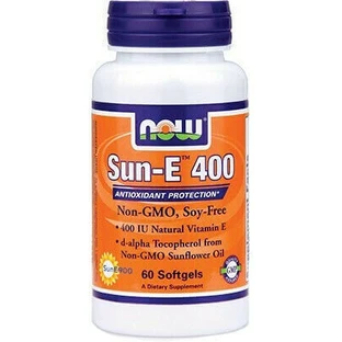 Now Foods Sun-E Skin Vitamin & Antioxidant Action 400iu 60 softgels