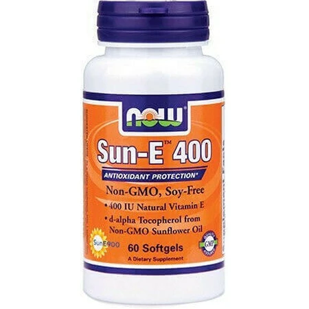 Now Foods Sun-E Skin Vitamin & Antioxidant Action 400iu 60 softgels: цены и характеристики