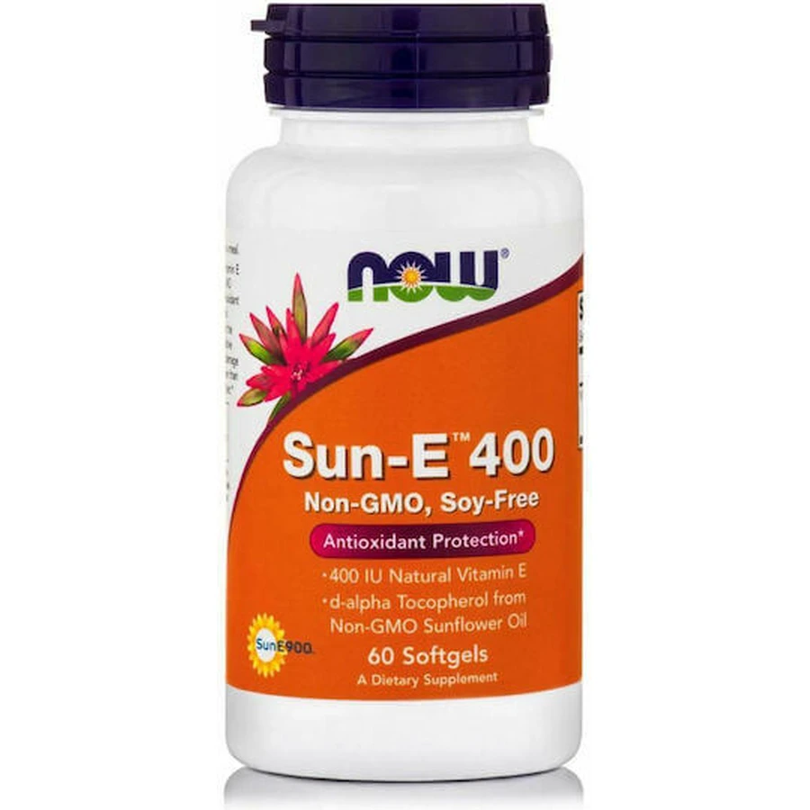 Now Foods Sun-E Skin Vitamin & Antioxidant Action 400iu 60 softgels: цены и характеристики
