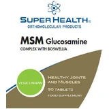 Глюкозамінний комплекс Super Health Msm з добавкою для здоров'я суглобів та кісток з босвелією 90 таб.