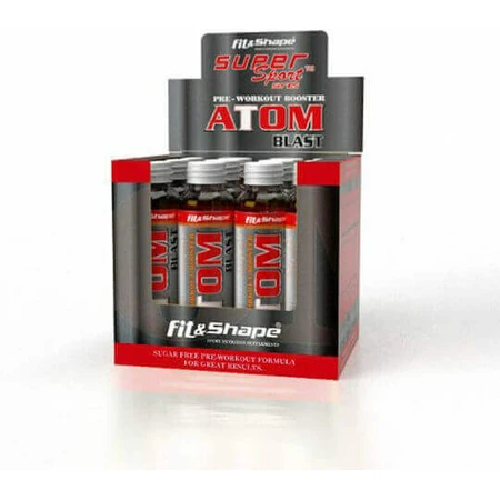 Fit & Shape Atom Blast Pre Workout Supplement 12 x 12ml Mango: цены и характеристики