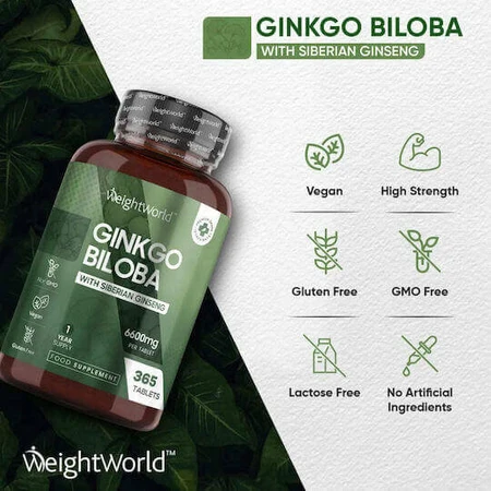 WeightWorld Гінкго Білоба 6600 мг 365 файлів: ціни та характеристики