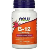 Now Foods B-12 Витамин для здоровья нервной системы 1000 мкг 100 таблеток