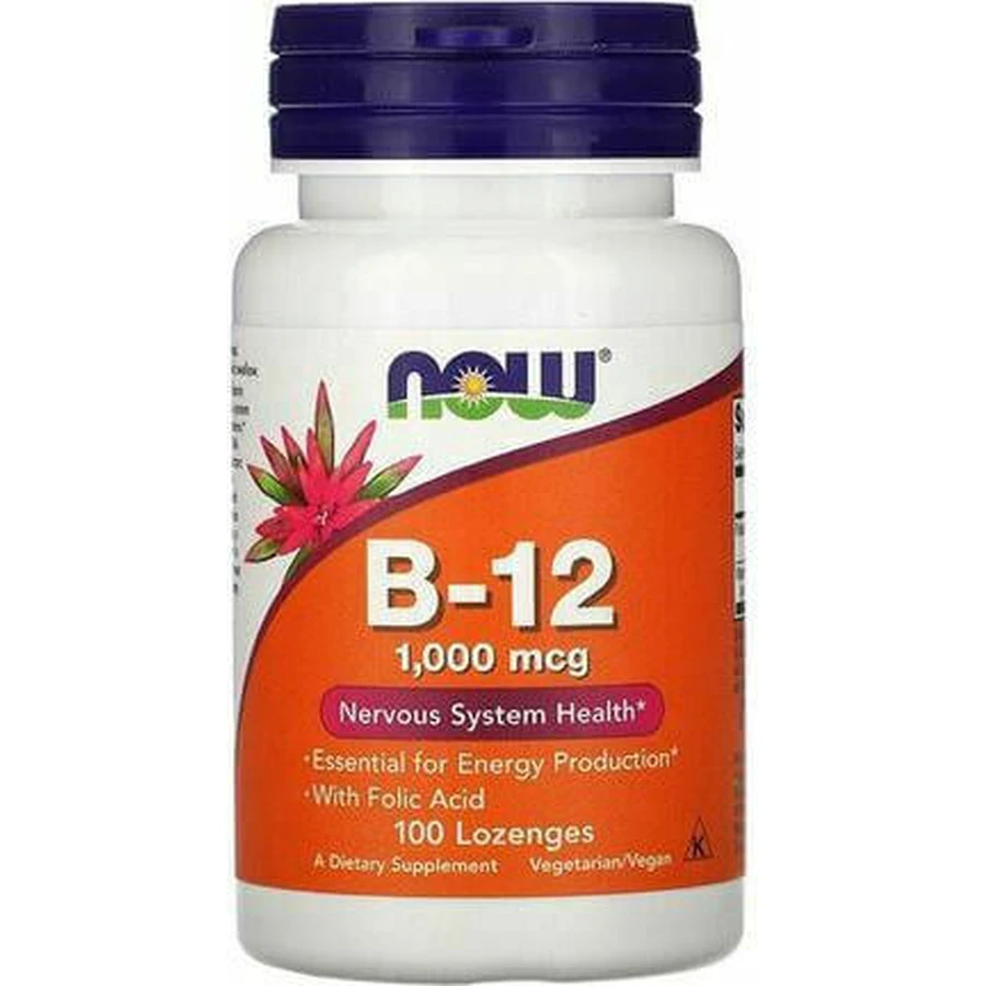 Now Foods B-12 Вітамін для здоров'я нервової системи 1000мкг 100 таблеток: ціни та характеристики