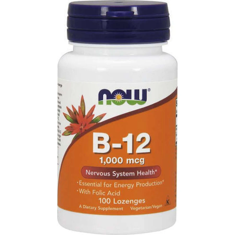 Now Foods B-12 Вітамін для здоров'я нервової системи 1000мкг 100 таблеток: ціни та характеристики