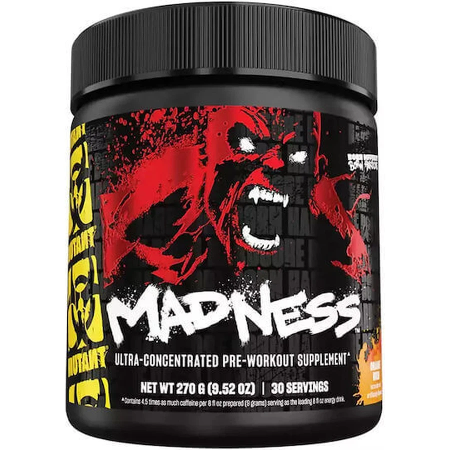 Передтренувальна добавка Mutant Madness 270гр 30 порцій Orange Rush: ціни та характеристики