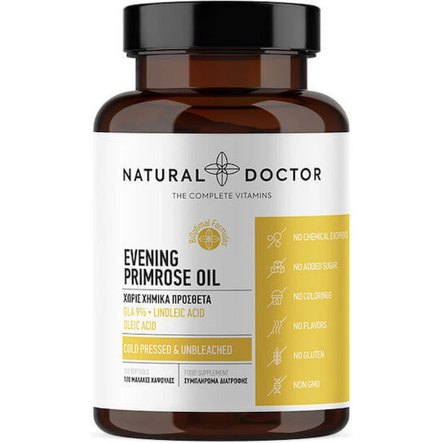 Natural Doctor Олія примули вечірньої в період менопаузи 120 капс.: ціни та характеристики