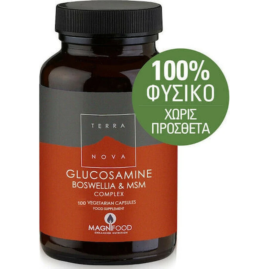 TerraNova Glucosamine Boswellia & MSM Complex Joint & Bone Health Supplement 100 растительных капсул: цены и характеристики