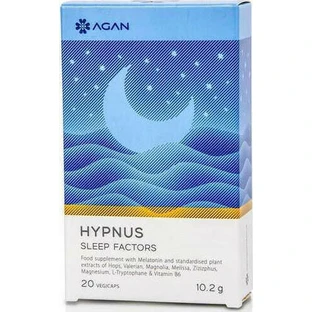 Agan Hypnus Hypnus Фактори сну Добавка для сну 20 рослинних капсул