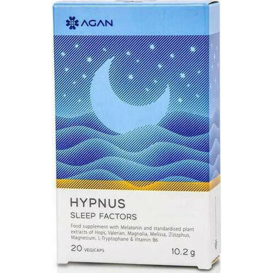 Agan Hypnus Hypnus Фактори сну Добавка для сну 20 рослинних капсул: ціни та характеристики