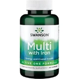 Swanson Active One Multi Мультивитамины для энергии, укрепления иммунитета и антиоксидантного действия 90 капс