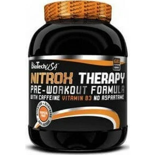 Biotech USA Nitrox Therapy Предтреніровочний напій з аміноенергетичною сумішшю з добавкою для передтренувань 680гр Персик