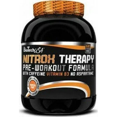 Biotech USA Nitrox Therapy Предтреніровочний напій з аміноенергетичною сумішшю з добавкою для передтренувань 680гр Персик: ціни та характеристики