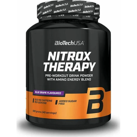 Biotech USA Nitrox Therapy Предтреніровочний напій з аміноенергетичною сумішшю з добавкою для передтренувань 680гр Персик: ціни та характеристики