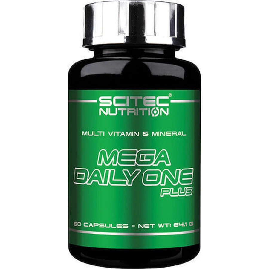 Scitec Nutrition Mega Daily One Plus Полівітамінний комплекс для підтримки енергії, імунітету та нервової системи 200 мг 60 капс.: ціни та характеристики
