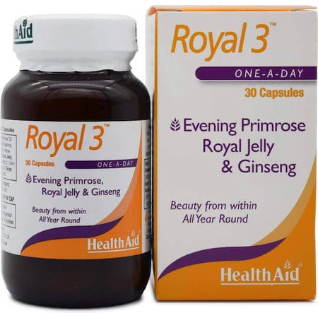 Полівітамінний комплекс Health Aid Royal 3 для підвищення енергії та імунітету 30 капс.: ціни та характеристики