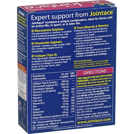 Vitabiotics Jointace Collagen Joint & Bone Health Supplement 30 tabs: цены и характеристики
