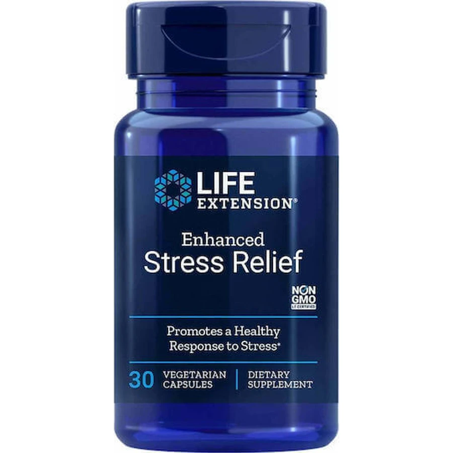 Life Extension Enhanced Stress Relief Anxiety Supplement 30 растительных капсул: цены и характеристики