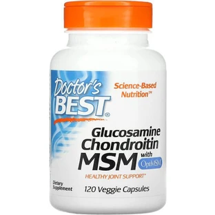 Doctor's Best Glucosamine Chondroitin MSM Joint & Bone Health Supplement 120 caps