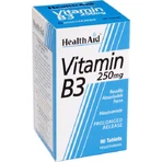 Health Aid Вітамін В3 Вітамін для здоров'я нервової системи 250 мг 90 таблеток: ціни та характеристики
